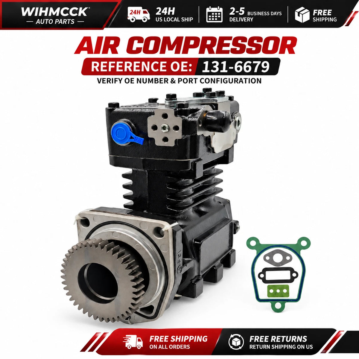 CAT C10 / C12 / C15 / C16 Air Compressor — 131-6679 — product photo 1