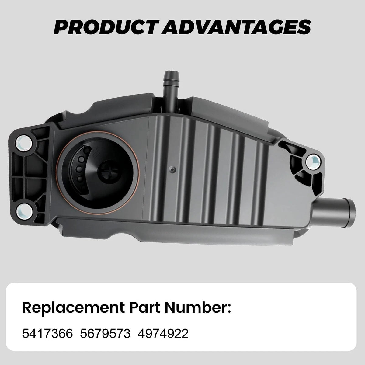 Cummins X15 Crankcase Breather — 5417366 / 5679573, Later Style — product photo 3