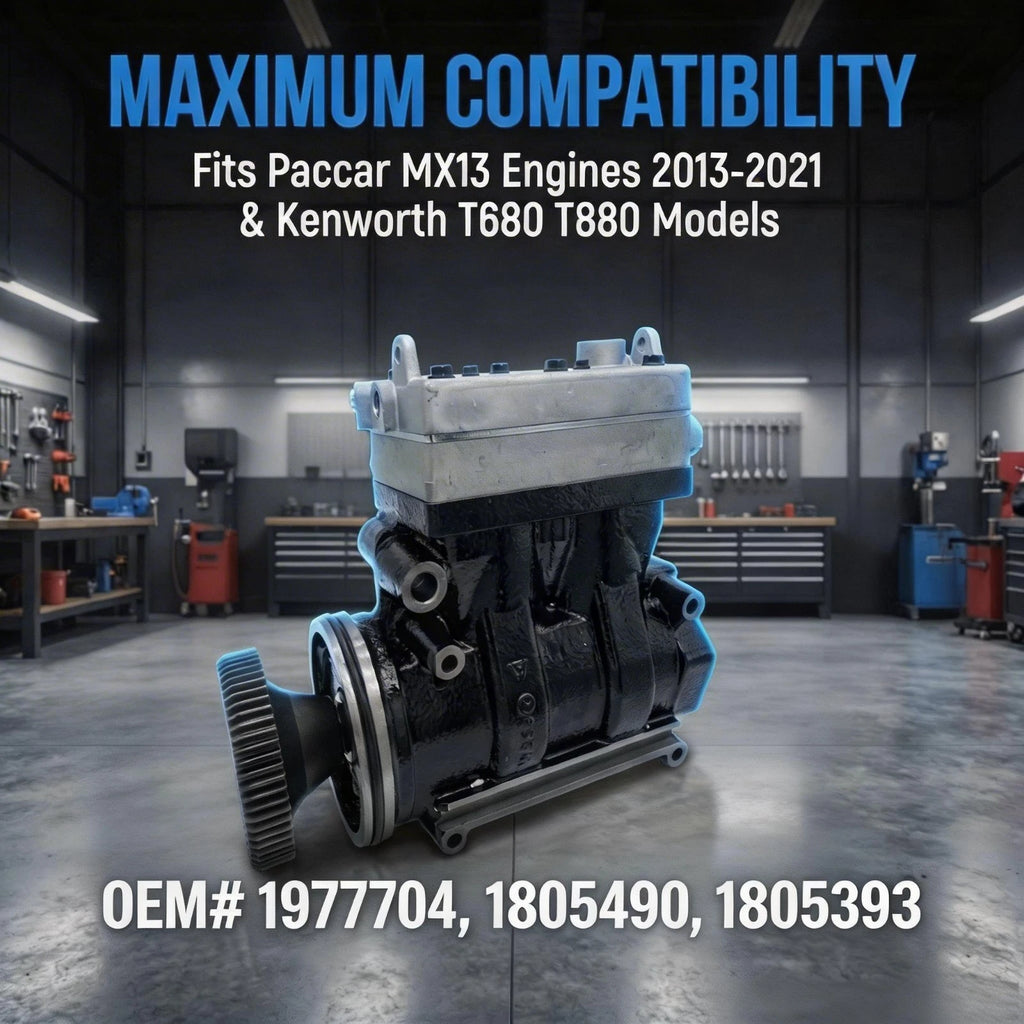 PACCAR MX-13 Air Brake Compressor — 1977704 / 1805490 — product photo 3