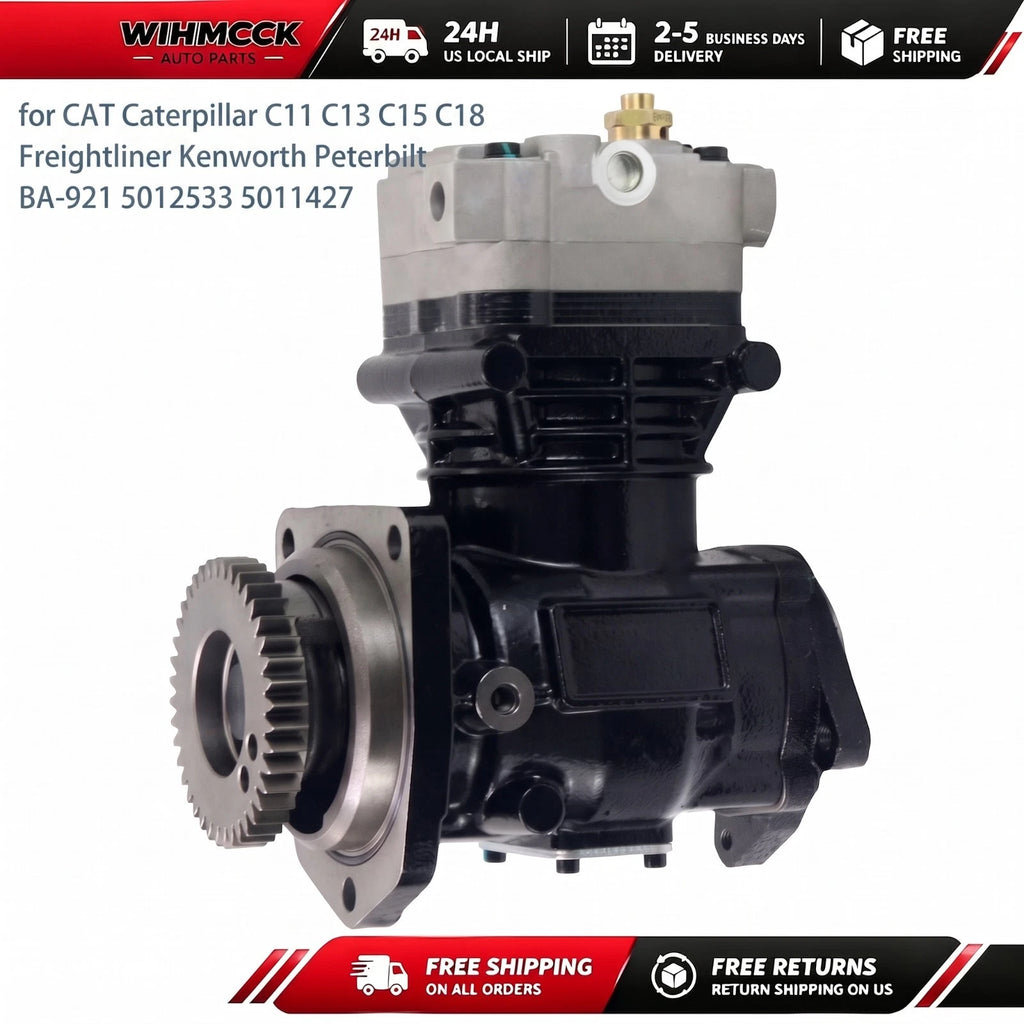 CAT C15 / C18 Air Brake Compressor — BA-921 Style, 5012533 — product photo 1