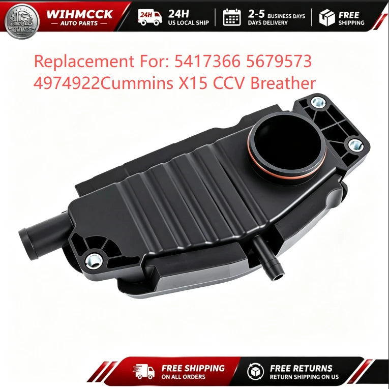 Cummins X15 Crankcase Breather — 5417366 / 5679573, Later Style — product photo 1