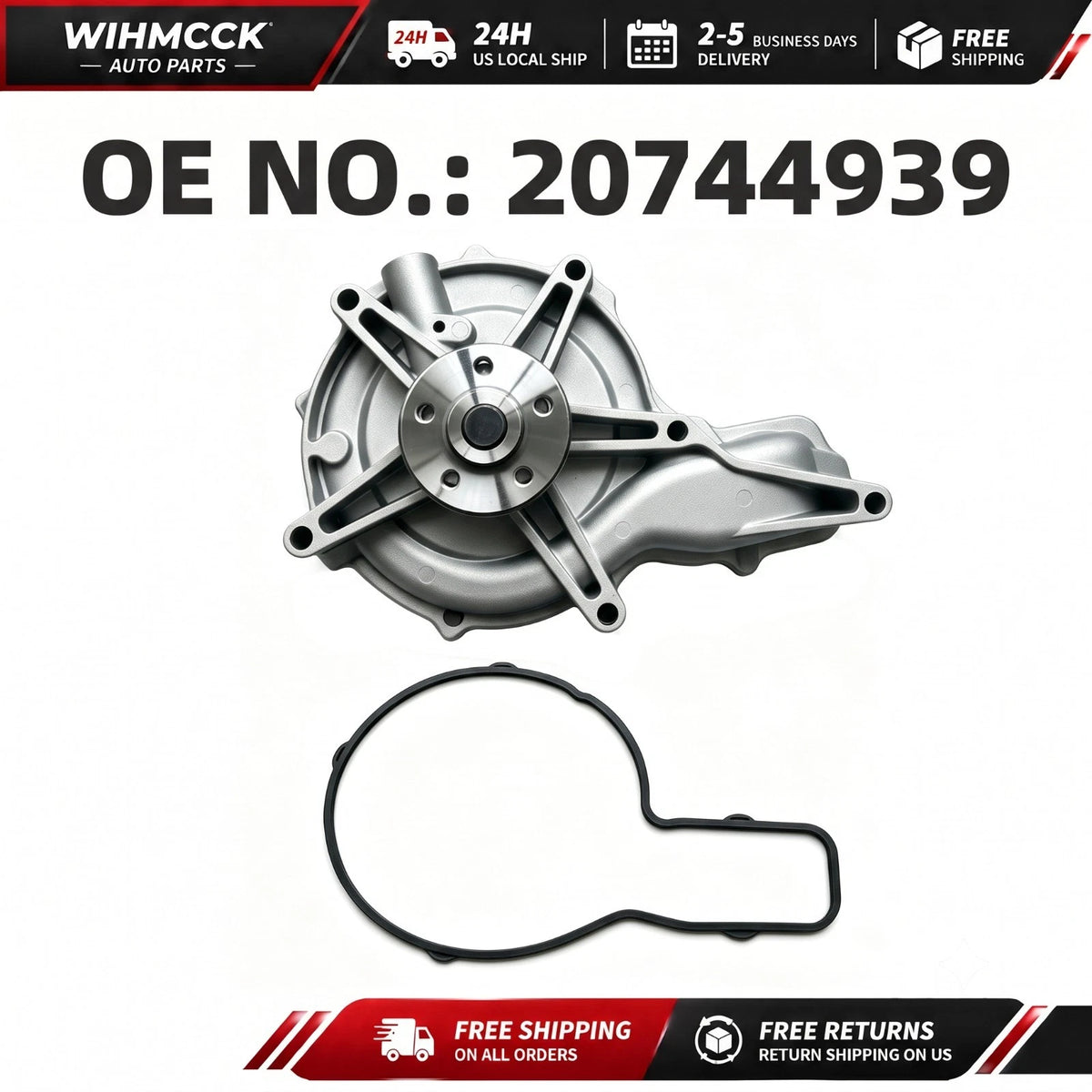 Volvo D13 Water Pump — 20744939 / 20538845 — product photo 1