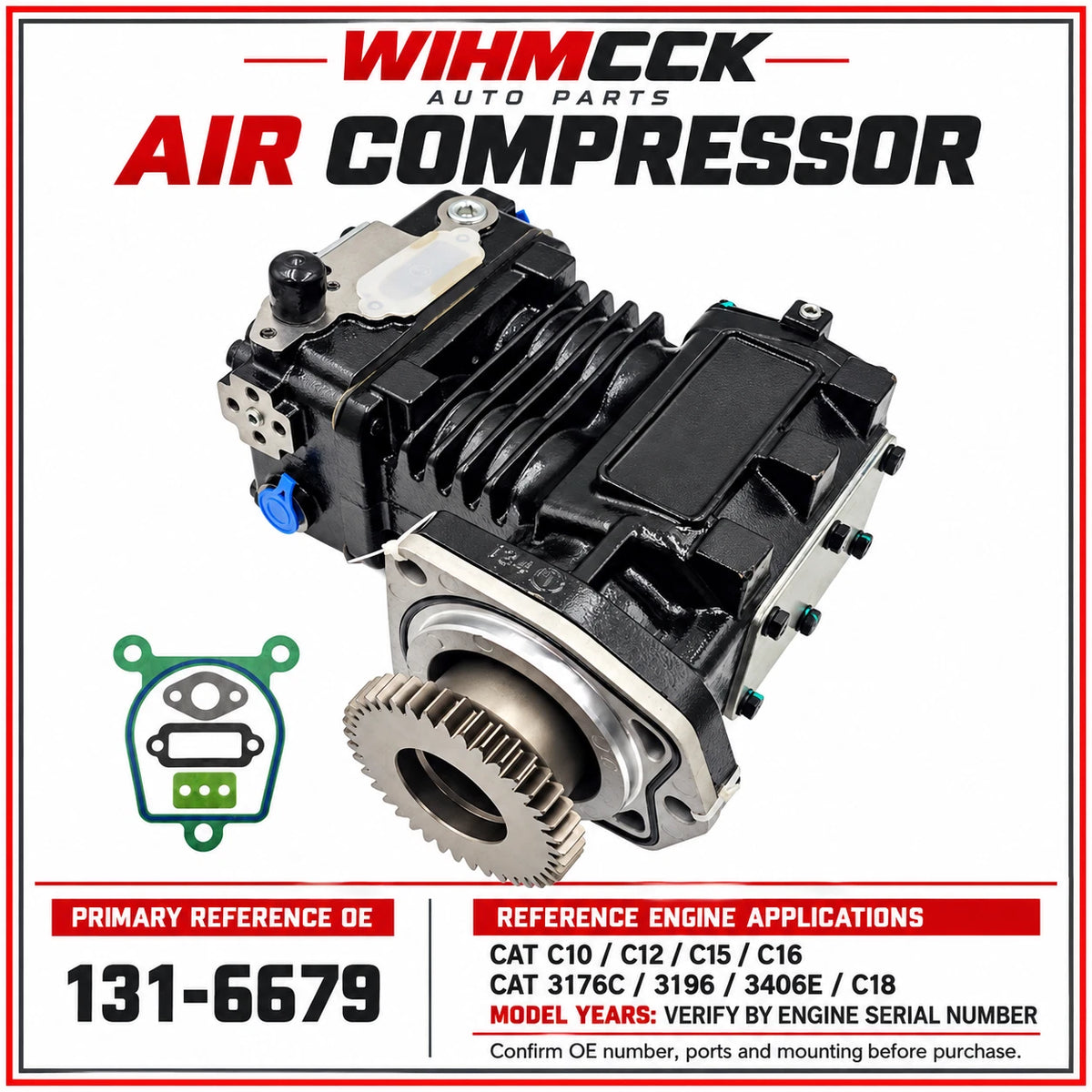 CAT C10 / C12 / C15 / C16 Air Compressor — 131-6679 — product photo 2