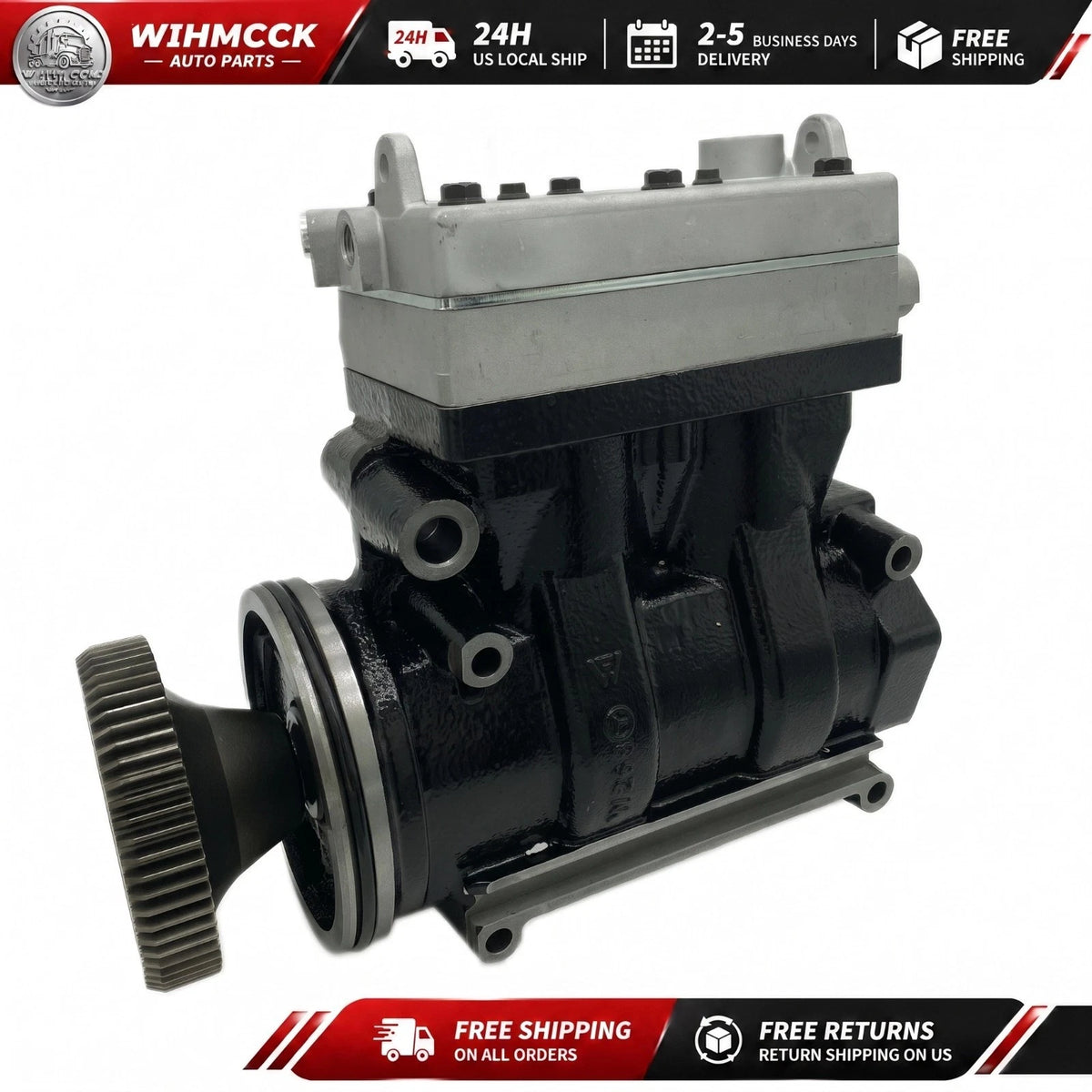PACCAR MX-13 Air Brake Compressor — 1977704 / 1805490 — product photo 1